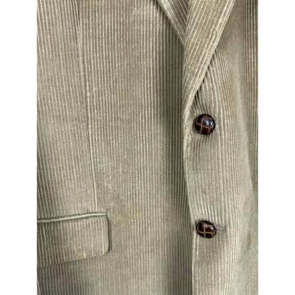 Lauren Ralph Lauren Mens 46R Corduroy Sport Coat Brown Jacket Blazer